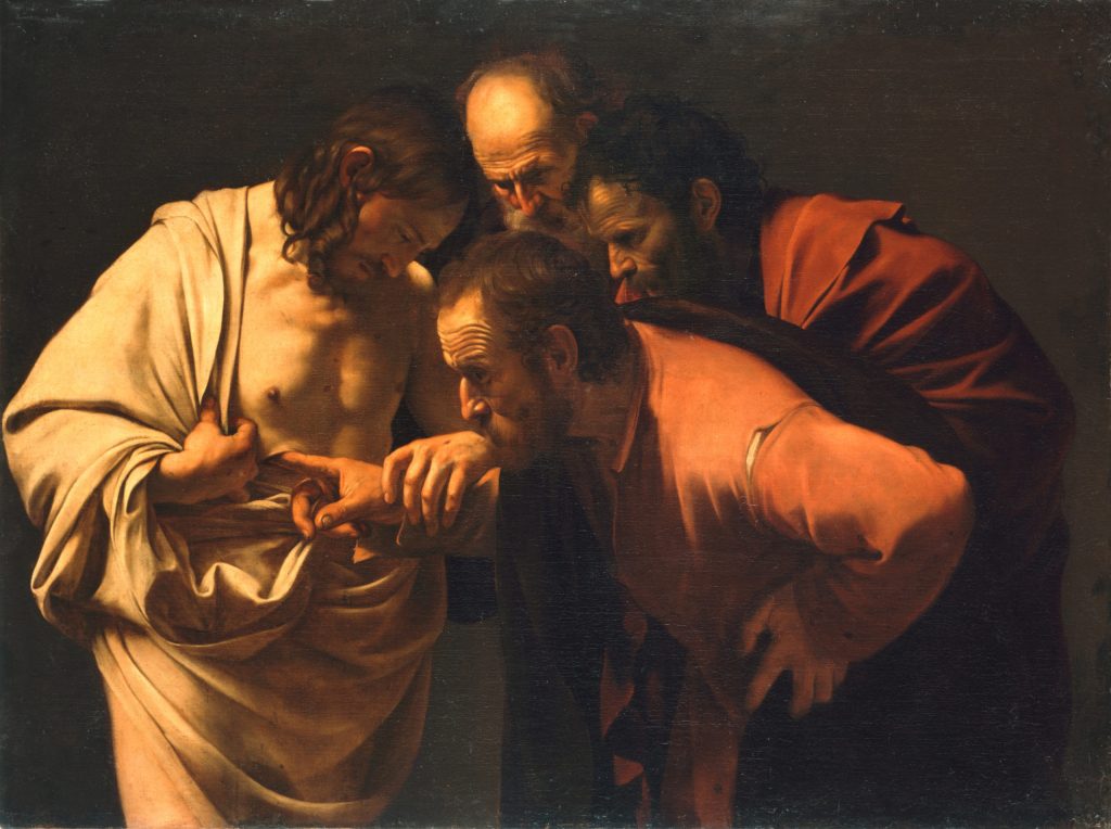 The Incredulity of Saint Thomas - Caravaggio c. 1601-1602 The Incredulity of Saint Thomas - Caravaggio c. 1601-1602