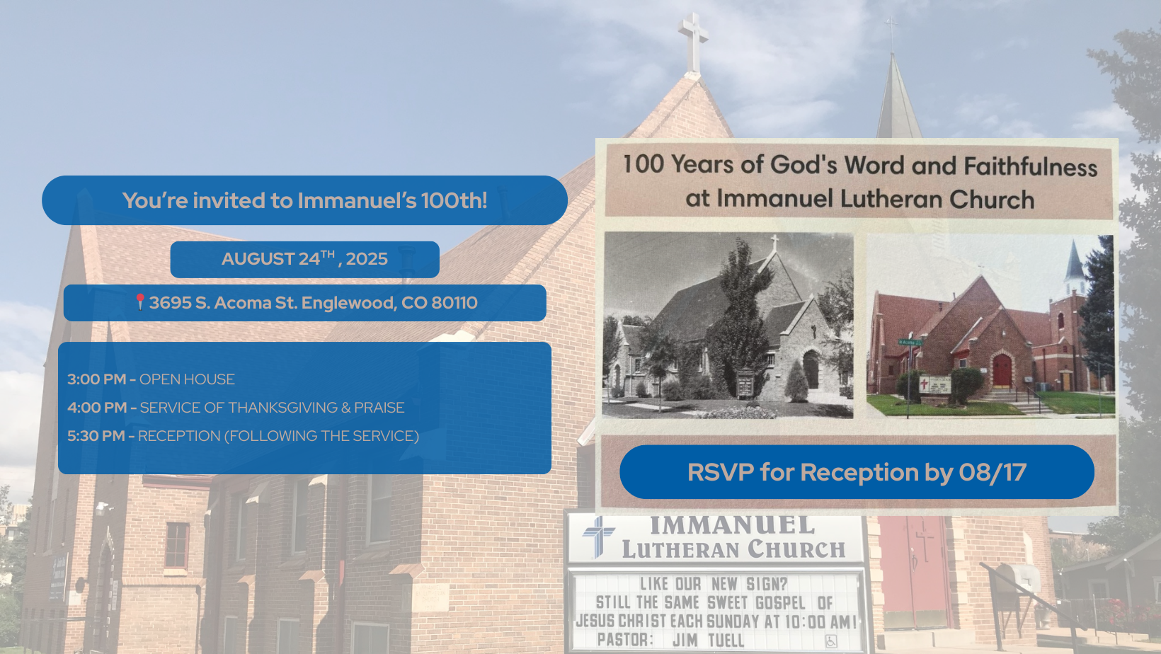 Immanuel’s 100th Anniversary